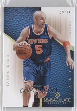 2012-13 Panini Immaculate Collection - [Base] - Gold #66 - Jason Kidd /25