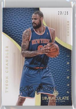 2012-13 Panini Immaculate Collection - [Base] - Gold #67 - Tyson Chandler /25