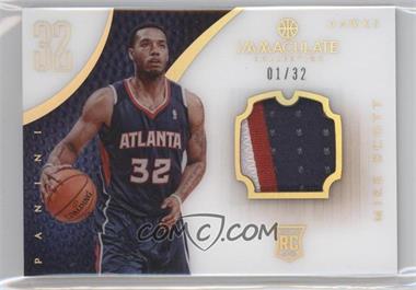 2012-13 Panini Immaculate Collection - [Base] - Jersey Number #192 - Rookie Patch - Mike Scott /32