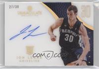 Rookie Autograph - Jon Leuer #/30