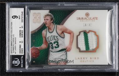 2012-13 Panini Immaculate Collection - [Base] - Jersey Number #7 - Larry Bird /33 [BGS 9 MINT]