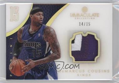 2012-13 Panini Immaculate Collection - [Base] - Jersey Number #86 - DeMarcus Cousins /15