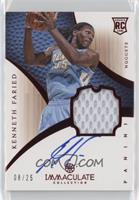 Rookie Patch Autograph - Kenneth Faried #/25