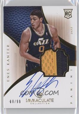 2012-13 Panini Immaculate Collection - [Base] #103 - Rookie Patch Autograph - Enes Kanter /99