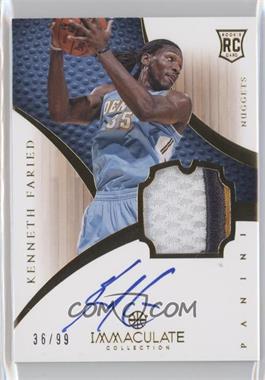 2012-13 Panini Immaculate Collection - [Base] #119 - Rookie Patch Autograph - Kenneth Faried /99