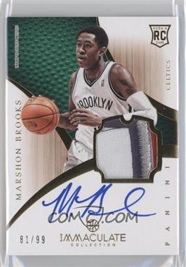 2012-13 Panini Immaculate Collection - [Base] #121 - Rookie Patch Autograph - MarShon Brooks /99
