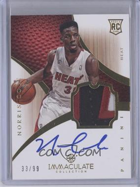 2012-13 Panini Immaculate Collection - [Base] #123 - Rookie Patch Autograph - Norris Cole /99