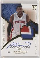 Rookie Patch Autograph - Andre Drummond #/99