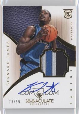 2012-13 Panini Immaculate Collection - [Base] #159 - Rookie Patch Autograph - Bernard James /99