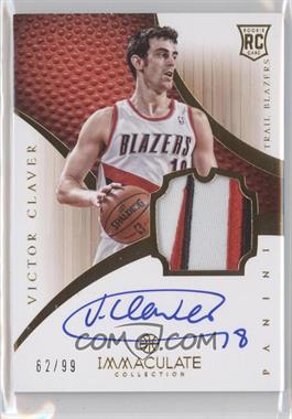 2012-13 Panini Immaculate Collection - [Base] #179 - Rookie Patch Autograph - Victor Claver /99