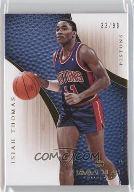 2012-13 Panini Immaculate Collection - [Base] #28 - Isiah Thomas /99