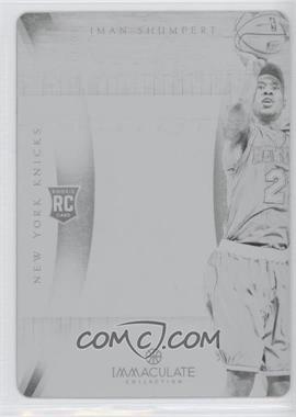 2012-13 Panini Immaculate Collection - Immaculate Patches - Printing Plate Black #IP-IS - Iman Shumpert /1