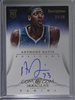 2012-13 Panini Immaculate Collection - Inscriptions #IN-AB - Anthony Davis /25