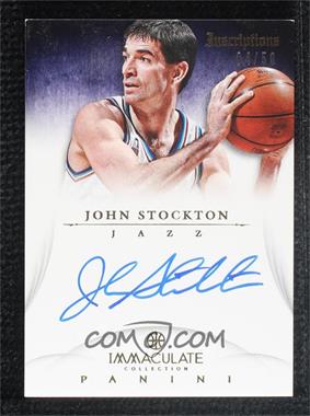 2012-13 Panini Immaculate Collection - Inscriptions #IN-JS - John Stockton /50