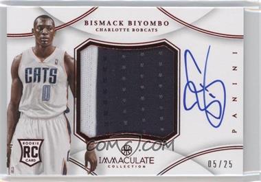 2012-13 Panini Immaculate Collection - Premium Patches Signatures - Chinese Red #PP-BY - Bismack Biyombo /25