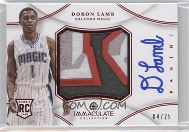 2012-13 Panini Immaculate Collection - Premium Patches Signatures - Chinese Red #PP-DL - Doron Lamb /25