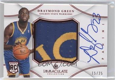 2012-13 Panini Immaculate Collection - Premium Patches Signatures - Chinese Red #PP-GY - Draymond Green /25