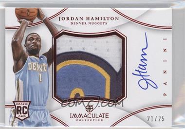 2012-13 Panini Immaculate Collection - Premium Patches Signatures - Chinese Red #PP-HA - Jordan Hamilton /25