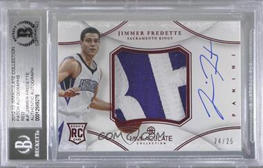 2012-13 Panini Immaculate Collection - Premium Patches Signatures - Chinese Red #PP-JF - Jimmer Fredette /25 [BAS BGS Authentic]