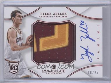 2012-13 Panini Immaculate Collection - Premium Patches Signatures - Chinese Red #PP-TZ - Tyler Zeller /25