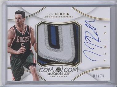 2012-13 Panini Immaculate Collection - Premium Patches Signatures #PP-RK - J.J. Redick /75