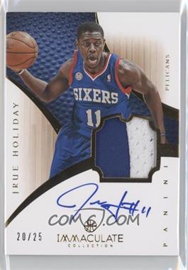 2012-13 Panini Immaculate Collection - Rookie Patch Signatures Veterans #187HRHO - Jrue Holiday /25
