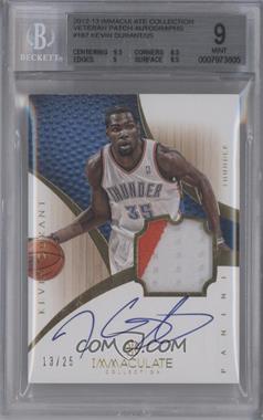 2012-13 Panini Immaculate Collection - Rookie Patch Signatures Veterans #187KEDU - Kevin Durant /25 [BGS 9 MINT]