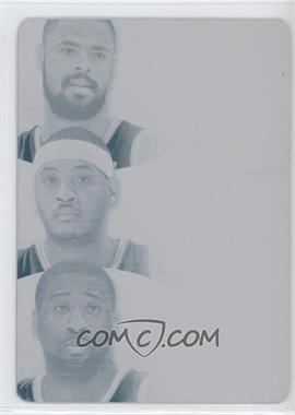 2012-13 Panini Immaculate Collection - Trios Materials - Printing Plate Cyan #39 - Tyson Chandler, Carmelo Anthony, Raymond Felton /1