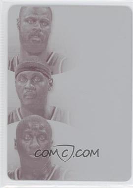 2012-13 Panini Immaculate Collection - Trios Materials - Printing Plate Magenta #39 - Tyson Chandler, Carmelo Anthony, Raymond Felton /1