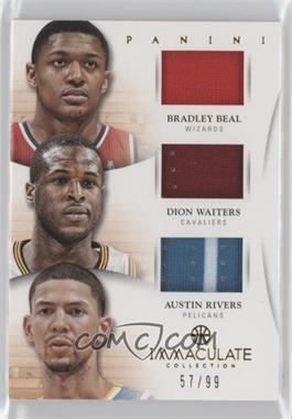 2012-13 Panini Immaculate Collection - Trios Materials #57 - Bradley Beal, Dion Waiters, Austin Rivers /99