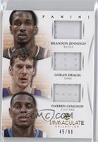 Brandon Jennings, Goran Dragic, Darren Collison #/99