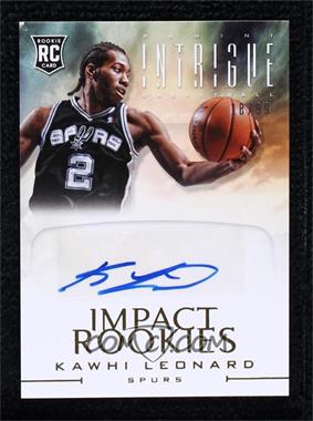 2012-13 Panini Intrigue - Impact Rookies Autographs #53 - Kawhi Leonard /99