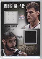 Blake Griffin, Tim Duncan #/25