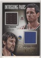 Andrew Bogut, J.J. Redick #/25