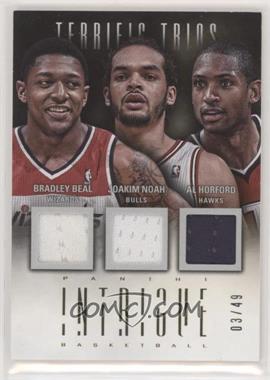 2012-13 Panini Intrigue - Terrific Trios Materials #17 - Bradley Beal, Joakim Noah, Al Horford /49