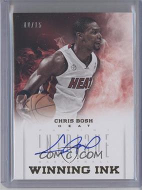 2012-13 Panini Intrigue - Winning Ink #30 - Chris Bosh /15