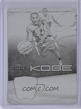 2012-13 Panini Kobe Anthology - Autograph Memorabilia - Printing Plate Black #17 - Kobe Bryant /1