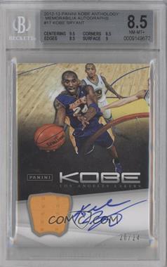 2012-13 Panini Kobe Anthology - Autograph Memorabilia #17 - Kobe Bryant /24 [BGS 8.5 NM‑MT+]