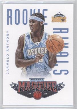 2012-13 Panini Marquee - Rookie Rivals Leather #12 - Carmelo Anthony, LeBron James