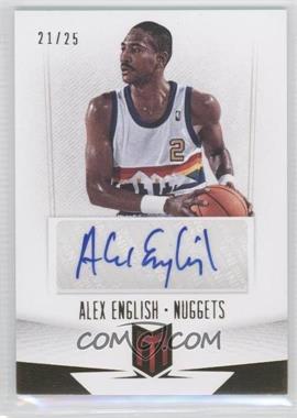 2012-13 Panini Momentum - Autographs #37 - Alex English /25