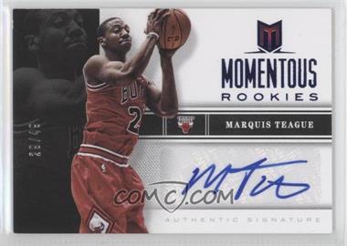 2012-13 Panini Momentum - Momentous Rookies Autographs - Blue #49 - Marquis Teague /49