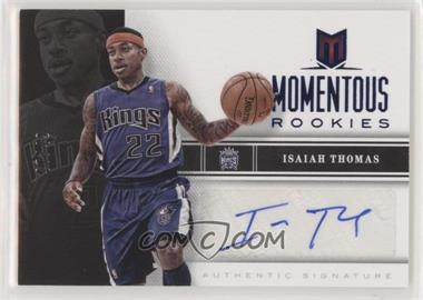 2012-13 Panini Momentum - Momentous Rookies Autographs - Blue #77 - Isaiah Thomas /49