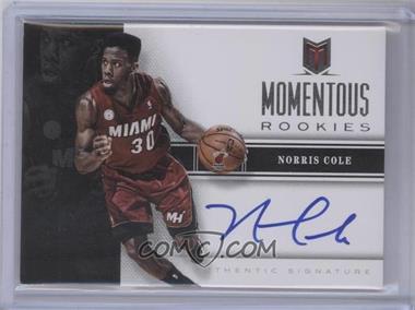 2012-13 Panini Momentum - Momentous Rookies Autographs #22 - Norris Cole