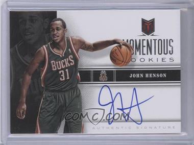 2012-13 Panini Momentum - Momentous Rookies Autographs #26 - John Henson