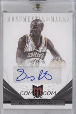 2012-13 Panini Momentum - Monumental Marks - Black #181 - Gary Payton /1