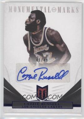 2012-13 Panini Momentum - Monumental Marks - Blue #209 - Cazzie Russell /49