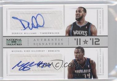 2012-13 Panini National Treasures - '11 vs '12 Signatures - Emerald #2 - Derrick Williams, Michael Kidd-Gilchrist /10