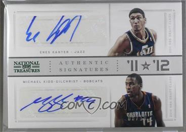 2012-13 Panini National Treasures - '11 vs '12 Signatures - Emerald #22 - Enes Kanter, Michael Kidd-Gilchrist /10 [Noted]