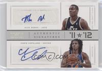 Alec Burks, Chris Copeland #/1