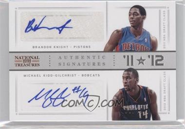 2012-13 Panini National Treasures - '11 vs '12 Signatures #58 - Brandon Knight, Michael Kidd-Gilchrist /49